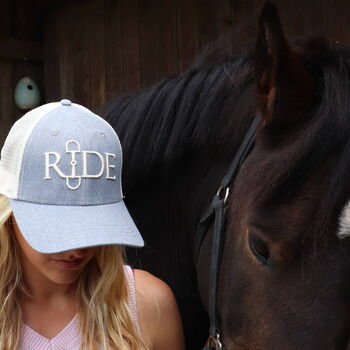 Equestrian Baseball Cap For Horse Riders, 5 of 11