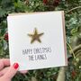 Personalised Puffed Star Christmas Card, thumbnail 1 of 2
