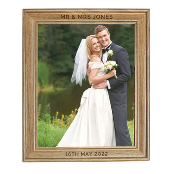 Personalised Wooden Frame, Eight By Ten, 5 of 6