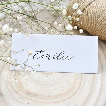 Personalised Calligraphy Wedding Place Name Card, 2 of 7