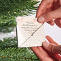Personalised Love Letter Hanging Christmas Decoration, thumbnail 2 of 3