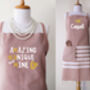Personalised Soft Cotton Aprons, Tea Towels, thumbnail 2 of 12