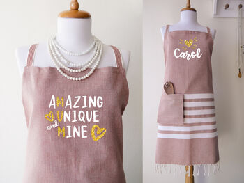 Personalised Soft Cotton Aprons, Tea Towels, 2 of 12