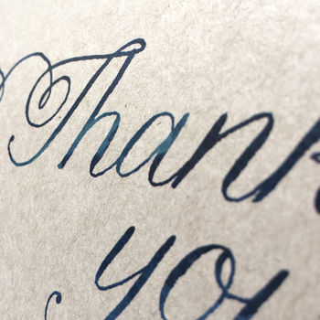 Set Of 12 Thank You Script Postcard Note Cards, 9 of 9