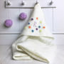 Pure Cashmere Personalised Hooded Baby Blanket, thumbnail 5 of 9