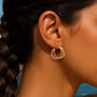 Multi Hoop Sterling Silver Wedding Earrings, thumbnail 5 of 6
