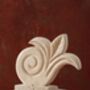 White Marble Laurel Leaf Sculpture, thumbnail 2 of 4