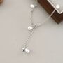 Milan Ivory Silver Pearl Ball Dangle Charm Gift Bracelet, thumbnail 8 of 8