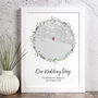 Personalised Map Print For Wedding / Engagement Etc, thumbnail 6 of 7