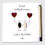 Personalised 1st Wedding Anniversary Card Paper, thumbnail 4 of 4