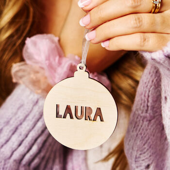 Personalised Name Christmas Decoration, 7 of 8
