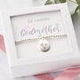 Personalised Bracelet For Godmother With Birthstone, thumbnail 1 of 6