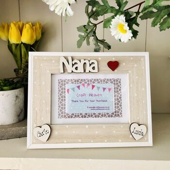 Personalised Nana Photo Frame Birthday Gift, 4 of 11