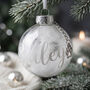 Personalised Feather Glass Pet Memorial Bauble, thumbnail 1 of 6