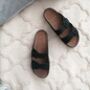 Leather Sandals With Memory Foam Insole, thumbnail 9 of 11