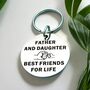 Daughters Forever Bond Keyring Fathers Day Gift, thumbnail 1 of 7