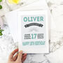 Personalised Special Date 18th Birthday Card, thumbnail 1 of 6