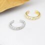 Minimalist Cz Ear Cuff In Sterling Silver, thumbnail 4 of 11