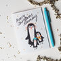 Penguin Christmas Card For Mummy, thumbnail 4 of 4