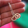 Peace And Love Necklace In Recycled Sterling Silver, thumbnail 9 of 11