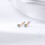 Extra Tiny 2mm Cz Stud Earrings In Sterling Silver, thumbnail 2 of 12