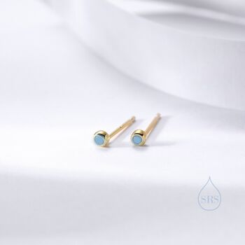 Extra Tiny 2mm Cz Stud Earrings In Sterling Silver, 2 of 12