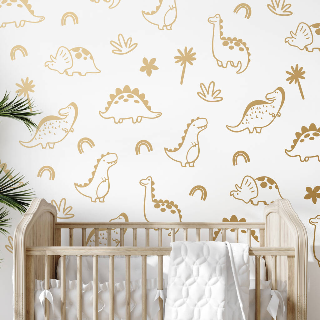 Cute Dinosaur Wall Decals By Squashed Peaches Designs