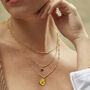 Cancer Star Sign Necklace In Silver Or Gold Vermeil, thumbnail 2 of 7