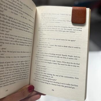Personalised Vegan Leather Magnetic Bookmark, 7 of 8