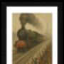 Flying Scotsman Locomotive Lowry Style Framed Art, thumbnail 2 of 2