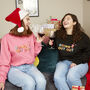 Going Out Out Santa Somersault Christmas Sweatshirt, thumbnail 1 of 8