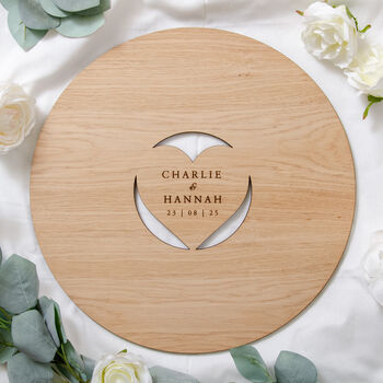 Personalised Wooden Wedding Guestbook Sign, 5 of 7