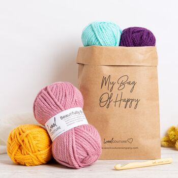 Winter Hat Beginners Crochet Kit, 9 of 9