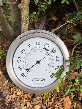 Customisable Metallic Garden Thermometer, 2 of 6