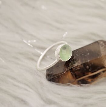 Prehnite Sterling Silver Ring, 7 of 11