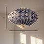 Printed Pattern Origami Diamond Lampshade, thumbnail 2 of 6