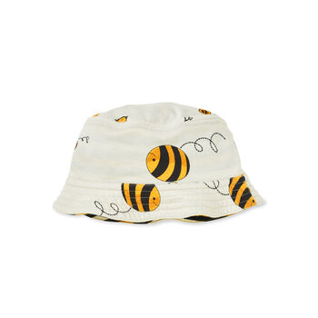 Organic Bee Kind Reversible Bucket Hat, 3 of 5