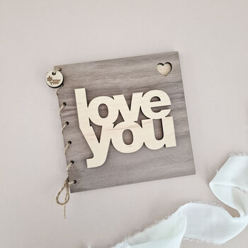 Personalised Wooden Valentine's Or Anniversary Card, 3 of 7