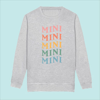 Mother And Child Rainbow Sweatshirt Set, 2 of 3