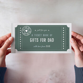 Personalised Book Of Giftable Tickets For Dad/Grandad, 2 of 12