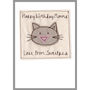 Personalised Cat Birthday Card For Her, thumbnail 2 of 12