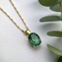 Teal Tourmaline And Gold Pendant, thumbnail 1 of 1