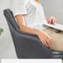 Dining Chair Velvet Armchair With Armrests, thumbnail 4 of 9