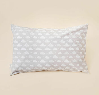 Personalised Grey Cloud Cotton Pillow Case, 2 of 4