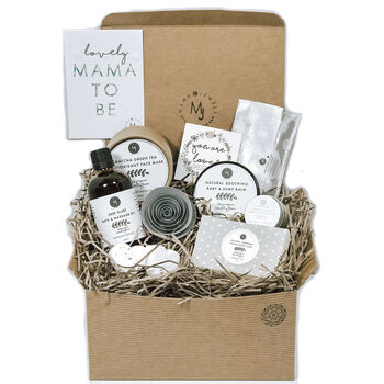 Pregnancy Gift Box Vegan Mum To Be Pamper Hamper Grey, 3 of 5