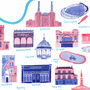 South Of The River Risograph Print, thumbnail 3 of 4
