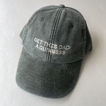 Personalised 'Get This Dad A…' Embroidered Cap, 3 of 4