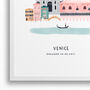 Personalised Venice City Print, thumbnail 8 of 9