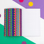 Colourful A6 Lined Notebook, thumbnail 6 of 9