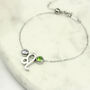 Family Birthstone And Zodiac Sign Slider Bracelet, thumbnail 8 of 12